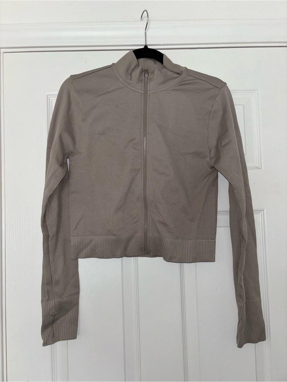 Calvin Klein Performance Zip-Front Pullover in Taupe